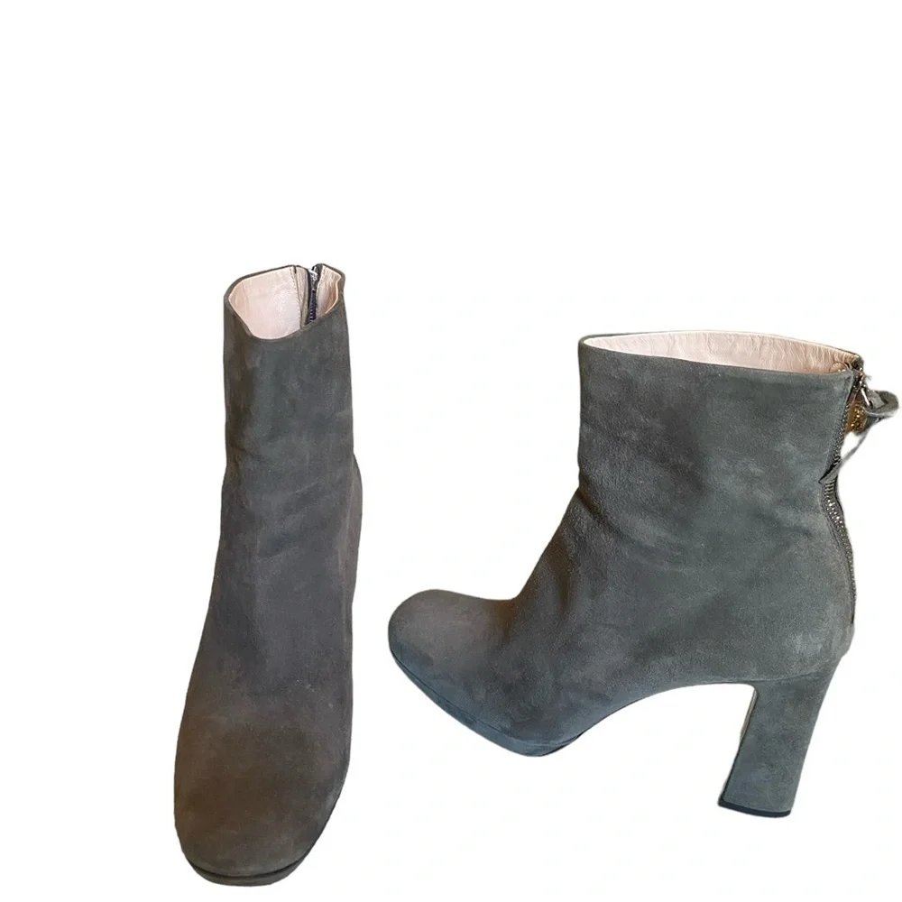 Miu Miu Suede Leather Ankle Boots